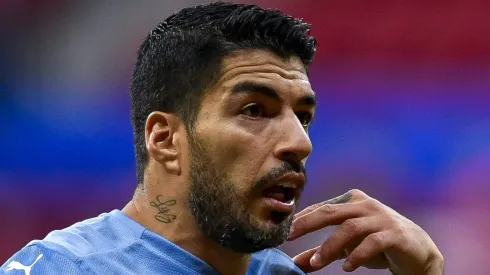 DF – Brasilia – 18/06/2021 – COPA AMERICA 2021, ARGENTINA X URUGUAI – Suarez jogador do Uruguai durante partida contra o Argentina no estadio Mane Garrincha pelo campeonato Copa America 2021. Foto: Mateus Bonomi/AGIF