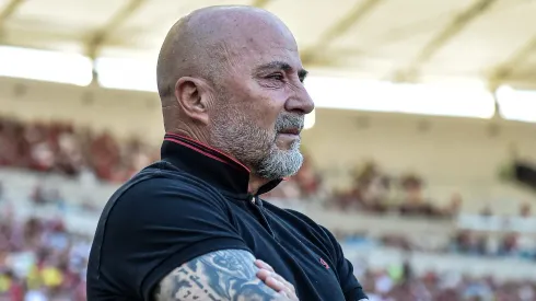 RJ - RIO DE JANEIRO - 22/07/2023 - BRASILEIRO A 2023, FLAMENGO X AMERICA - Jorge Sampaoli tecnico do Flamengo durante partida contra o America no estadio Maracana pelo campeonato Brasileiro A 2023. Foto: Thiago Ribeiro/AGIF