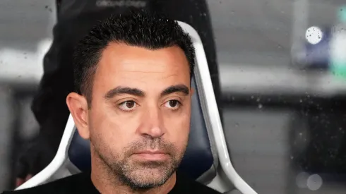 Xavi Hernandez, treinador do Barcelona, durante partida da pré-temporada.<br />
Foto: Koji Watanabe/Getty Images