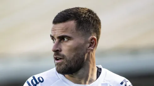 SP - SANTOS - 23/07/2023 - BRASILEIRO A 2023, SANTOS X BOTAFOGO - Lucas Lima jogador do Santos durante partida contra o Botafogo no estadio Vila Belmiro pelo campeonato Brasileiro A 2023. Foto: Abner Dourado/AGIF