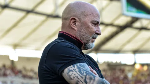RJ - RIO DE JANEIRO - 22/07/2023 - BRASILEIRO A 2023, FLAMENGO X AMERICA - Jorge Sampaoli tecnico do Flamengo durante partida contra o America no estadio Maracana pelo campeonato Brasileiro A 2023. Foto: Thiago Ribeiro/AGIF