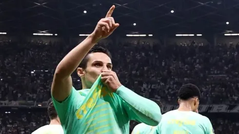 Foto: Flickr Palmeiras/ Raphael Veiga comemora gol diante do Atlético-MG na Libertadores