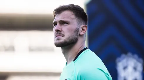 SP - SANTOS - 23/07/2023 - BRASILEIRO A 2023, SANTOS X BOTAFOGO - Lucas Perri jogador do Botafogo durante partida contra o Santos no estadio Vila Belmiro pelo campeonato Brasileiro A 2023. Foto: Abner Dourado/AGIF