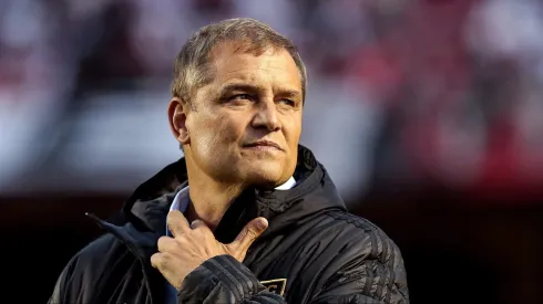 SP - Sao Paulo - 06/10/2018 - Brasileiro A 2018 - Sao Paulo X Palmeiras - Diego Aguirre tecnico do Sao Paulo durante partida contra o Palmeiras no estadio Morumbi pelo campeonato Brasileiro A 2018. Foto: Ale Cabral/AGIF