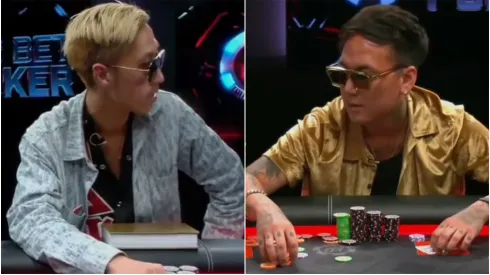 Jason Liu (esquerda) e Austin Yoo (direita) protagonizaram cenas lamentáveis (Fotos: Reprodução Twitter @berkey11)