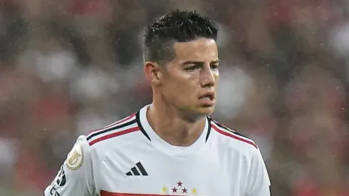 RJ - RIO DE JANEIRO - 13/08/2023 - BRASILEIRO A 2023, FLAMENGO X SAO PAULO - James Rodriguez jogador do Sao Paulo durante partida contra o Flamengo no estadio Maracana pelo campeonato Brasileiro A 2023. Foto: Thiago Ribeiro/AGIF