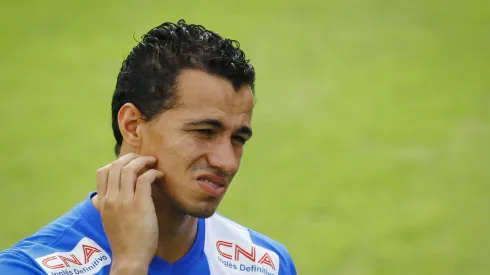 SANTOS - SP - 18/02/2014 - TREINO DO SANTOS - Leandro Damiao durante treino do Santos no CT Rei Pele. Foto: Ricardo Saibun/AGIF