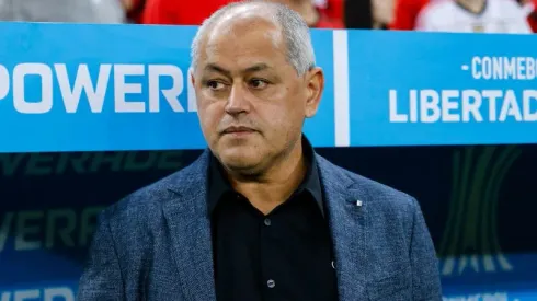 Chiqui Arce em ação no primeiro duelo do Olimpia contra o Flamengo - (Photo by Wagner Meier/Getty Images)