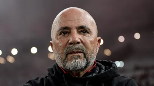 Sampaoli durante partida do Flamengo