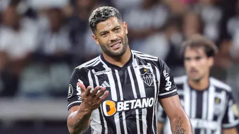 MG - BELO HORIZONTE - 02/08/2023 - LIBERTADORES 2023, ATLETICO-MG X PALMEIRAS - Hulk jogador do Atletico-MG reclama com a arbitragem durante partida contra o Palmeiras no estadio Mineirao pelo campeonato Libertadores 2023. Foto: Gilson Lobo/AGIF