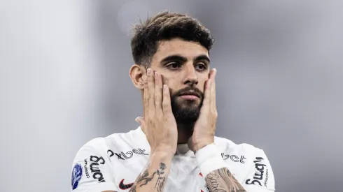 SP - SAO PAULO - 01/08/2023 - COPA SUL-AMERICANA 2023, CORINTHIANS X NEWELLS OLD BOYS - Yuri Alberto jogador do Corinthians durante partida contra o Newells Old Boys no estadio Arena Corinthians pelo campeonato Copa Sul-Americana 2023. Foto: Abner Dourado/AGIF
