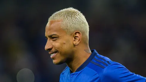 MG - BELO HORIZONTE - 06/08/2023 - BRASILEIRO A 2023, CRUZEIRO X BOTAFOGO - Matheus Pereira jogador do Cruzeiro durante entrada em campo para partida contra o Botafogo no estadio Mineirao pelo campeonato Brasileiro A 2023. Foto: Alessandra Torres/AGIF
