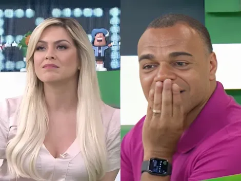 Denílson faz previsão sobre jogo do Inter, promete BIZARRICE e irrita Renata Fan