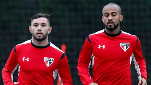 Mena e Wesley em treinamento