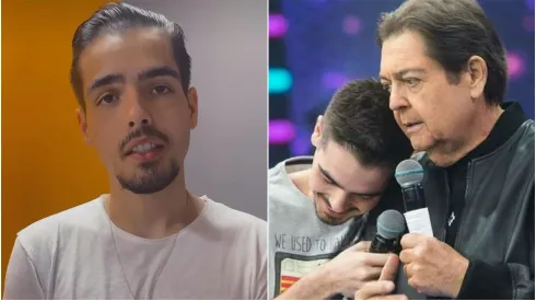João Guilherme Silva ao lado do pai Faustão<br />
Foto 1: Instagram/João Guilherme Silva<br />
Foto 2: Reprodução/Band