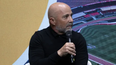 Foto: Thais Magalhães/CBF – Sampaoli teve situação 'vazada' nos bastidores de sorteio da final da Copa do Brasil nesta 2ª