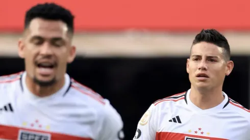 SP - SAO PAULO - 19/08/2023 - BRASILEIRO A 2023, SAO PAULO X BOTAFOGO - James Rodriguez jogador do Sao Paulo durante partida contra o Botafogo no estadio Morumbi pelo campeonato Brasileiro A 2023. Foto: Marcello Zambrana/AGIF