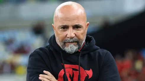 RIO DE JANEIRO, BRAZIL - JULY 05: Jorge Sampaoli, head coach of Flamengo looks on during a Copa Do Brasil 2023 Quarter Final match between Flamengo and Athletico Paranaense at Maracana Stadium on July 05, 2023 in Rio de Janeiro, Brazil. (Photo by Buda Mendes/Getty Images)