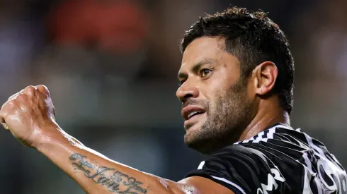 MG - BELO HORIZONTE - 29/04/2023 - BRASILEIRO A 2023, ATLETICO-MG X ATHLETICO-PR - Hulk jogador do Atletico-MG comemora seu gol durante partida contra o Athletico-PR no estadio Independencia pelo campeonato BRASILEIRO A 2023. Foto: Gilson Junio/AGIF