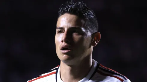 SP - SAO PAULO - 31/08/2023 - COPA SUL-AMERICANA 2023, SAO PAULO X LDU - James Rodriguez jogador do Sao Paulo durante partida contra o LDU no estadio Morumbi pelo campeonato Copa Sul-Americana 2023. Foto: Marcello Zambrana/AGIF