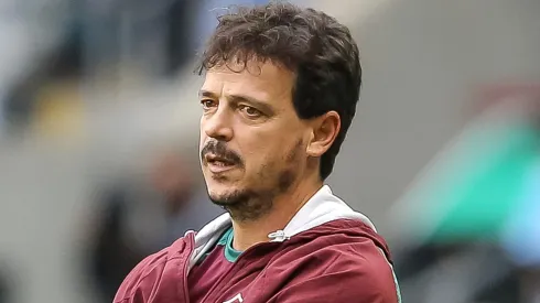 PORTO ALEGRE, BRAZIL - AUGUST 13: Fernando Diniz coach of Fluminense looks on during a match between Gremio and Fluminense as part of Brasileirao 2023 at Arena do Gremio on August 13, 2023 in Porto Alegre, Brazil. (Photo by Pedro Tesch/Getty Images)
