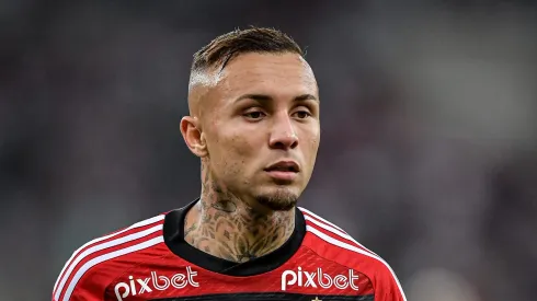 RJ - RIO DE JANEIRO - 16/05/2023 - COPA DO BRASIL 2023, FLUMINENSE X FLAMENGO - Everton Cebolinha jogador do Flamengo durante partida contra o Fluminense no estadio Maracana pelo campeonato Copa do Brasil 2023. Foto: Thiago Ribeiro/AGIF