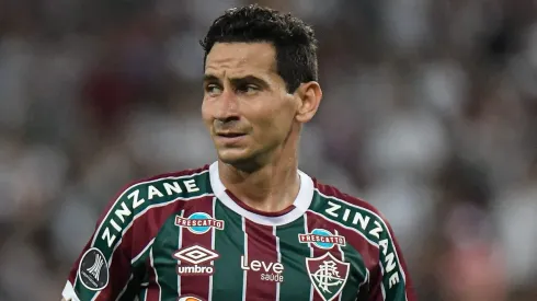 RJ - RIO DE JANEIRO - 08/08/2023 - LIBERTADORES 2023, FLUMINENSE X ARGENTINOS JUNIORS - Paulo Henrique Ganso jogador do Fluminense durante partida contra o Argentinos Juniors no estadio Maracana pelo campeonato Libertadores 2023. Foto: Thiago Ribeiro/AGIF
