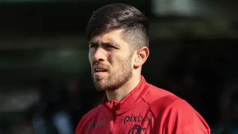 PR - CURITIBA - 20/08/2023 - BRASILEIRO A 2023, CORITIBA X FLAMENGO - Agustin Rossi goleiro do Flamengo durante aquecimento antes da partida contra o Coritiba no estadio Couto Pereira pelo campeonato Brasileiro A 2023. Foto: Robson Mafra/AGIF