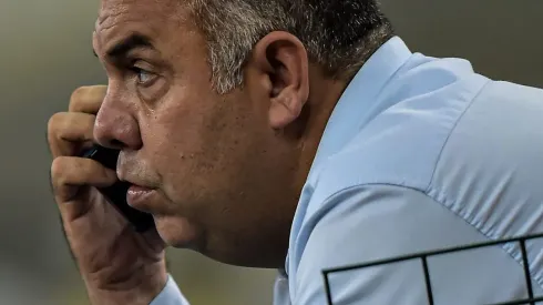 RJ - Rio de Janeiro - 15/10/2020 - BRASILEIRO A 2020, FLAMENGO X BRAGANTINO - Marcos Braz dirigente do Flamengo durante partida contra o Bragantino no estadio Maracana pelo campeonato Brasileiro A 2020. Foto: Thiago Ribeiro/AGIF