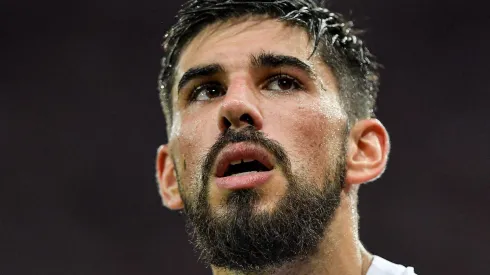 RJ - RIO DE JANEIRO - 21/05/2023 - BRASILEIRO A 2023, FLAMENGO X CORINTHIANS - Bruno Mendez jogador do Corinthians durante partida contra o Flamengo no estadio Maracana pelo campeonato BRASILEIRO A 2023. Foto: Thiago Ribeiro/AGIF