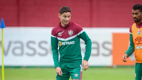 Diogo Barbosa retorna aos treinos no Fluminense.<br />
Foto: Flickr oficial Fluminense/Marcelo Gonçalves