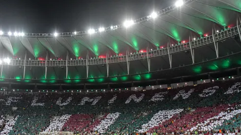 RJ - RIO DE JANEIRO - 24/08/2023 - LIBERTADORES 2023, FLUMINENSE X OLIMPIA - Torcida do Fluminense durante partida contra Olimpia no estadio Maracana pelo campeonato Libertadores 2023. Foto: Thiago Ribeiro/AGIF