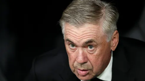 MADRID, SPAIN - SEPTEMBER 17: Carlo Ancelotti, Head Coach of Real Madrid, looks on prior to the LaLiga EA Sports match between Real Madrid CF and Real Sociedad at Estadio Santiago Bernabeu on September 17, 2023 in Madrid, Spain. (Photo by Gonzalo Arroyo Moreno/Getty Images)