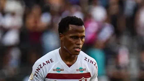 RJ - RIO DE JANEIRO - 16/09/2023 - BRASILEIRO A 2023, VASCO X FLUMINENSE - Jhon Arias jogador do Fluminense durante partida contra o Vasco no estadio Engenhao pelo campeonato Brasileiro A 2023. Foto: Thiago Ribeiro/AGIF