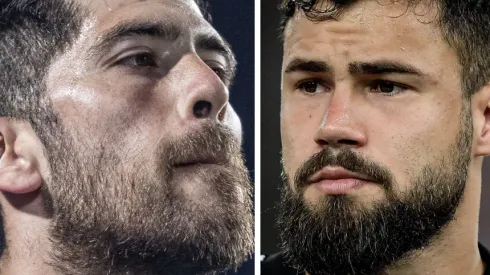 Fotos: Heber Gomes e Thiago Ribeiro/AGIF - Rossi e Matheus Cunha disputam uma posição na meta do Flamengo