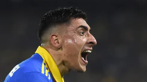 BUENOS AIRES, ARGENTINA - AUGUST 09: Miguel Merentiel of Boca Juniors celebrates after scoring the team's first goal during a Copa CONMEBOL Libertadores 2023 round of sixteen second leg match between Boca Juniors and Nacional at Estadio Alberto J. Armando on August 09, 2023 in Buenos Aires, Argentina. (Photo by Marcelo Endelli/Getty Images)