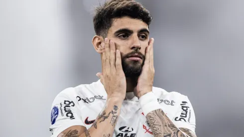 SP - SAO PAULO - 01/08/2023 - COPA SUL-AMERICANA 2023, CORINTHIANS X NEWELLS OLD BOYS - Yuri Alberto jogador do Corinthians durante partida contra o Newells Old Boys no estadio Arena Corinthians pelo campeonato Copa Sul-Americana 2023. Foto: Abner Dourado/AGIF