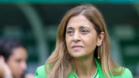 SP - SAO PAULO - 09/04/2023 - PAULISTA 2023, PALMEIRAS X AGUA SANTA - Leila Pereira presidente do Palmeiras antes da partida entre Palmeiras e Agua Santa no estadio Arena Allianz Parque pelo campeonato Paulista 2023. Foto: Marcello Zambrana/AGIF