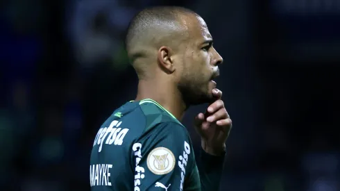 SP - SAO PAULO - 15/09/2023 - BRASILEIRO A 2023, PALMEIRAS X GOIAS - Mayke jogador do Palmeiras durante partida contra o Goias no estadio Arena Allianz Parque pelo campeonato Brasileiro A 2023. Foto: Marcello Zambrana/AGIF