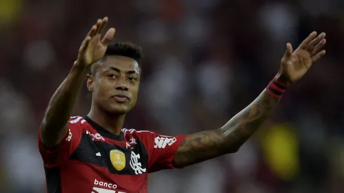RJ - RIO DE JANEIRO - 28/06/2023 - LIBERTADORES 2023, FLAMENGO X AUCAS - Bruno Henrique jogador do Flamengo comemora seu gol durante partida contra o Aucas no estadio Maracana pelo campeonato Libertadores 2023. Foto: Alexandre Loureiro/AGIF