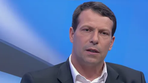 Foto: Reprodução/SporTV - Gaciba analisou o lance em jogo do Santos.