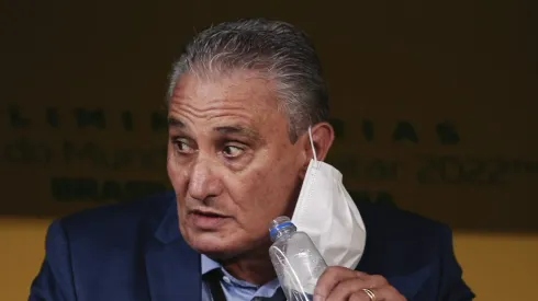 SP - Sao Paulo - 11/11/2021 - ELIMINATORIAS COPA DO MUNDO 2022, BRASIL X COLOMBIA - Tite tecnico do Brasil durante partida contra o Colombia no estadio Arena Corinthians pelo campeonato Eliminatorias Copa do Mundo 2022. Foto: Ettore Chiereguini/AGIF