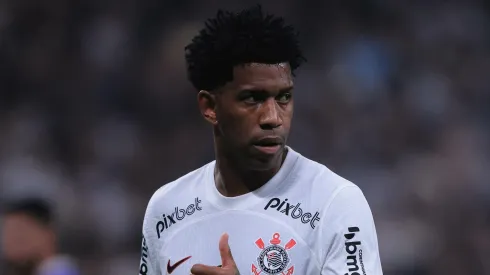 SP – SAO PAULO – 26/09/2023 – COPA SUL-AMERICANA 2023, CORINTHIANS X FORTALEZA – Gil jogador do Corinthians durante partida contra o Fortaleza no estadio Arena Corinthians pelo campeonato Copa Sul-Americana 2023. Foto: Ettore Chiereguini/AGIF