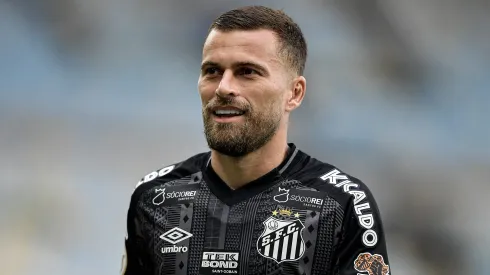 RJ - RIO DE JANEIRO - 29/07/2023 - BRASILEIRO A 2023, FLUMINENSE X SANTOS - Lucas Lima jogador do Santos durante partida contra o Fluminense no estadio Maracana pelo campeonato Brasileiro A 2023. Foto: Thiago Ribeiro/AGIF