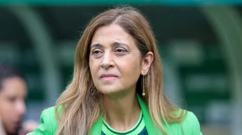 Foto: Marcello Zambrana/AGIF – Leila Pereira presidente do Palmeiras antes da partida entre Palmeiras e Agua Santa no estadio Arena Allianz Parque pelo campeonato Paulista 2023.