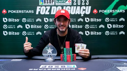 José Severino ganhou torneio de poker em Foz do Iguaçu (Foto: Divulgação/LAPT)