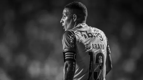 Foto: Pedro Souza / Atlético - Guilherme Arana está em negociações avançadas com o Galo para renovação