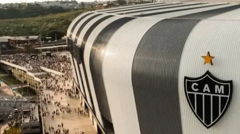 Símbolo do Atlético-MG na Arena MRV. Foto: Redes sociais Atlético-MG