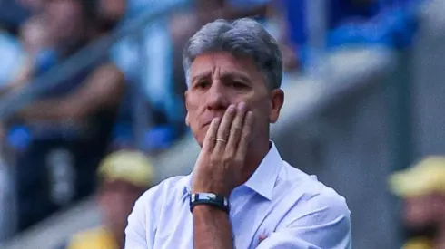 RS – Porto Alegre – 12/02/2023 – GAUCHO 2023, GREMIO X AVENIDA – Renato Portaluppi tecnico do Gremio durante partida contra o Avenida no estadio Arena do Gremio pelo campeonato Gaucho 2023. Foto: Maxi Franzoi/AGIF