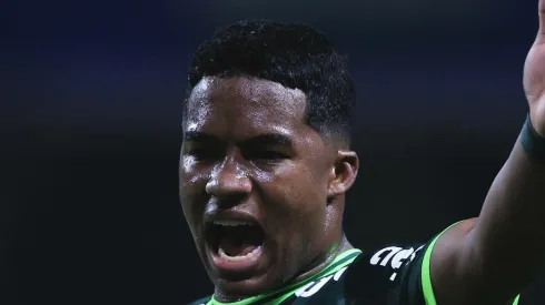 SP - SAO PAULO - 05/10/2023 - LIBERTADORES 2023, PALMEIRAS X BOCA JUNIORS - Endrick jogador do Palmeiras durante partida contra o Boca Juniors no estadio Arena Allianz Parque pelo campeonato Libertadores 2023. Foto: Ettore Chiereguini/AGIF